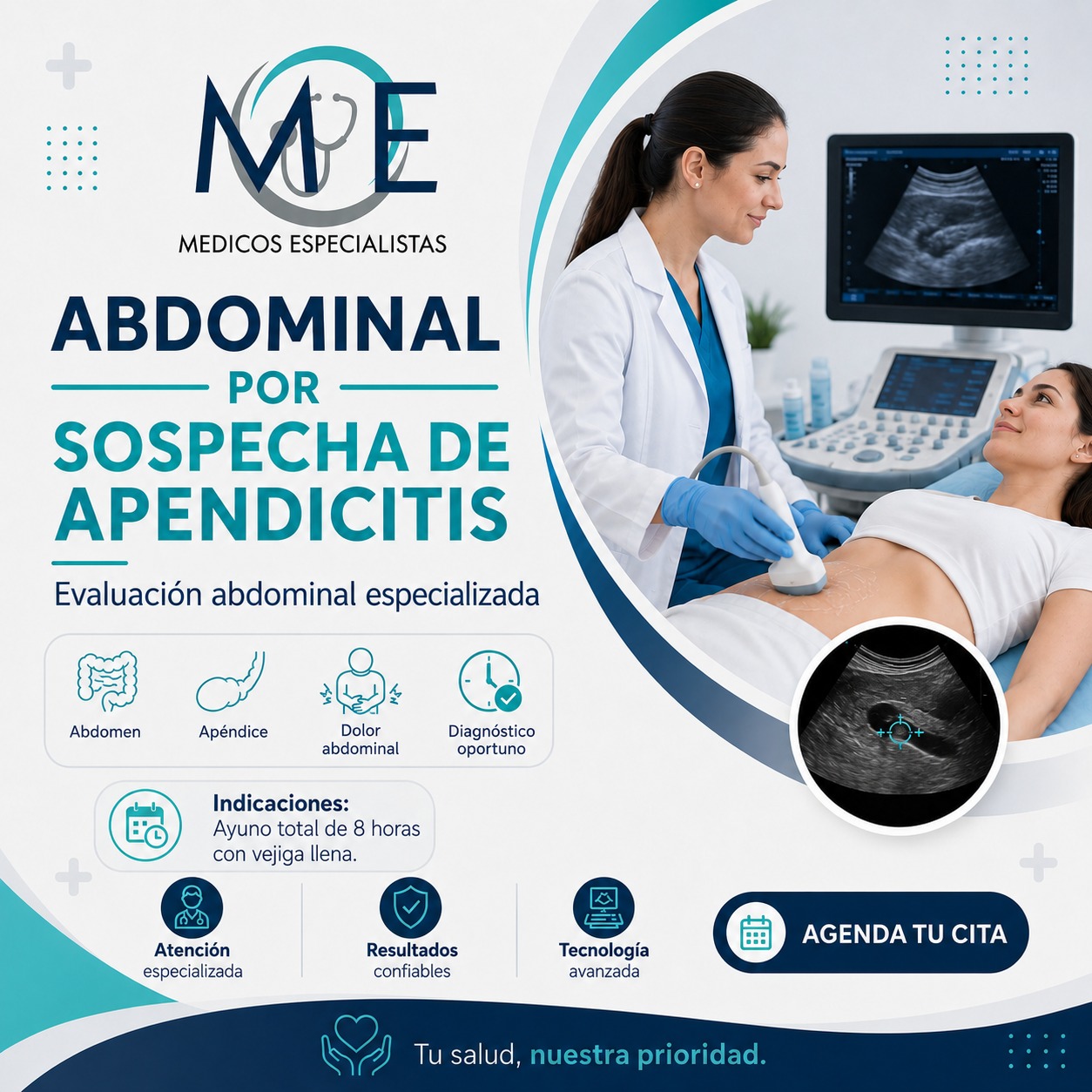 Abdominal por sospecha de Apendicitis