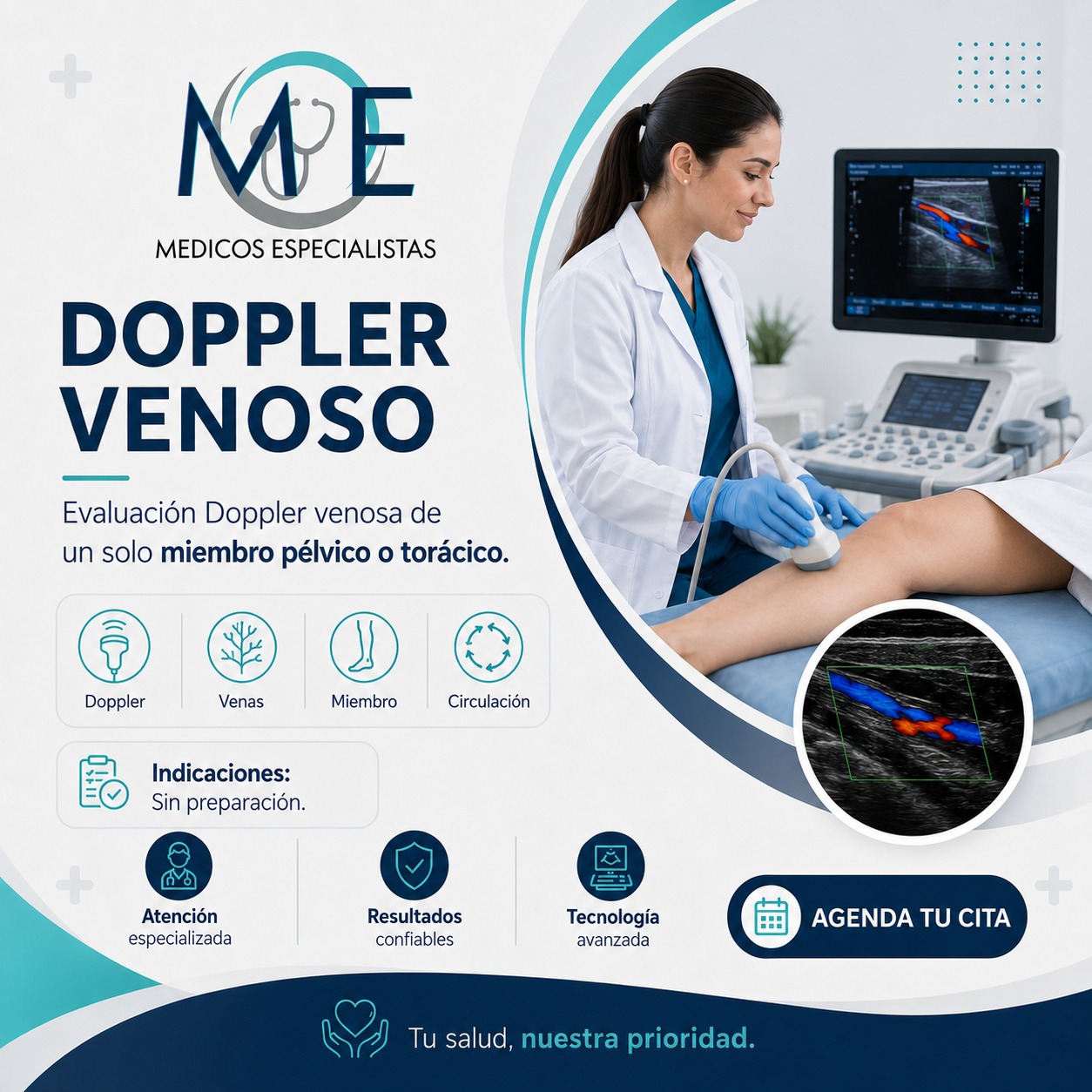 Doppler Venoso (de un solo miembro pélvico o torácico)